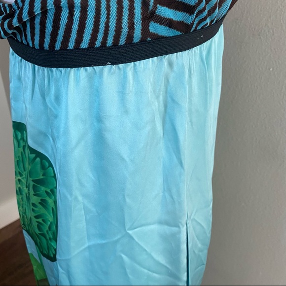 Custo Barcelona Graphic Silk Maxi Dress - Picture 6 of 16